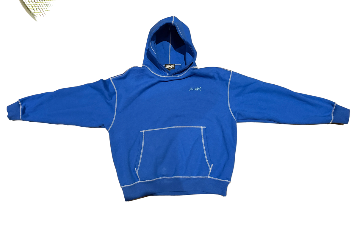 OVERSIZED OUTSEAM HOODIE -Cobalt Blue