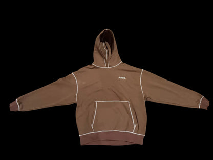 OVERSIZED OUTSEAM HOODIE -Brown